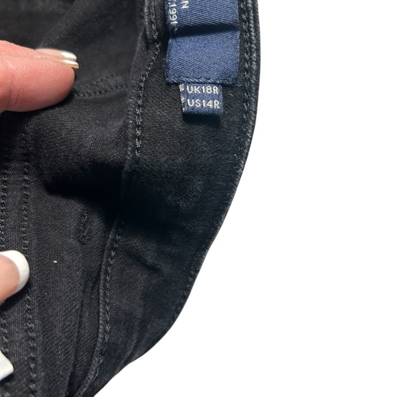 Boden the Salsbury Side Split Black Denim Jeans Womens 14R - Picture 10 of 15